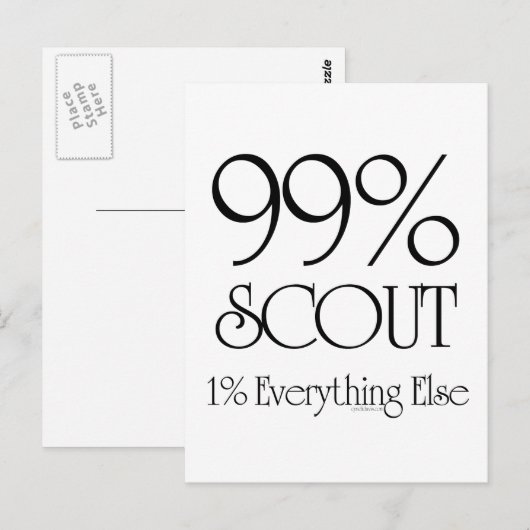 99 % Scout Postkarte (Vorne/Hinten)