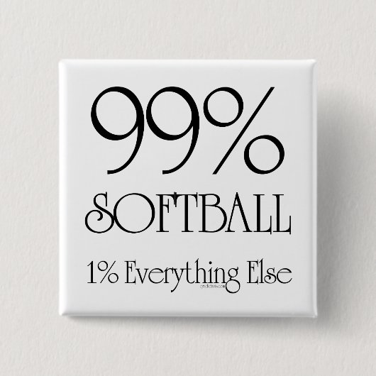 99% Softball Button (Vorderseite)