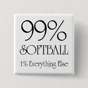 99% Softball Button