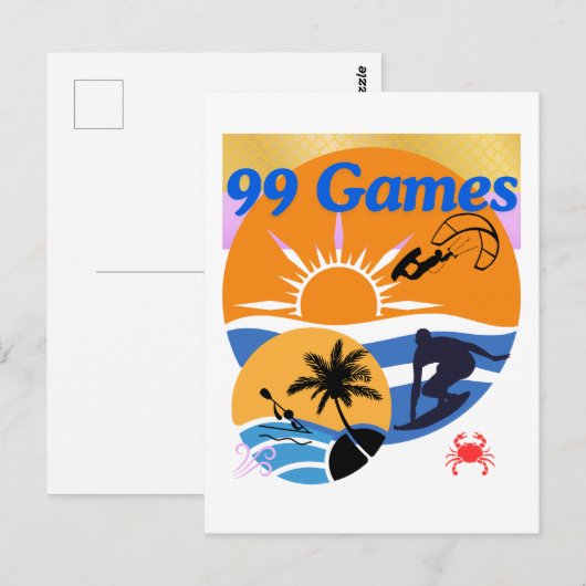 99 Sommerspiele Postkarte (Vorne/Hinten)