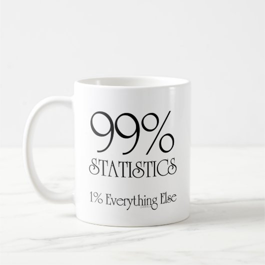 99% Statistiken Kaffeetasse (Links)