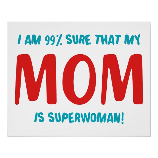 99% Superfrau Poster (Vorderseite)
