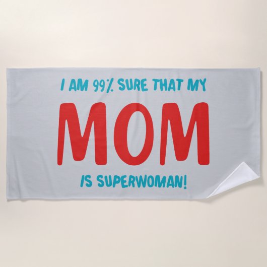 99% Superfrau Strandtuch (Vorderseite)