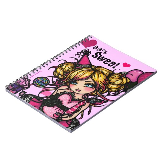 99% süßes Party-feenhaftes Notizblock (Linke Seite)