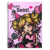 99% süßes Party-feenhaftes Notizblock (Vorderseite)