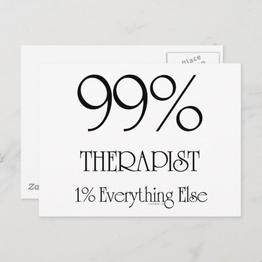 99% Therapeut Postkarte (Vorne/Hinten)