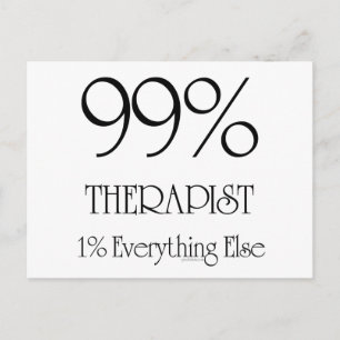 99% Therapeut Postkarte