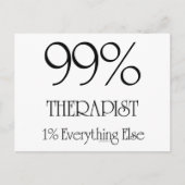 99% Therapeut Postkarte (Vorderseite)