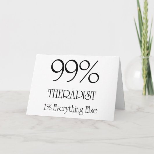 99% Therapist Karte (Vorderseite)