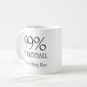 99% Volleyball Kaffeetasse (Vorderseite Links)