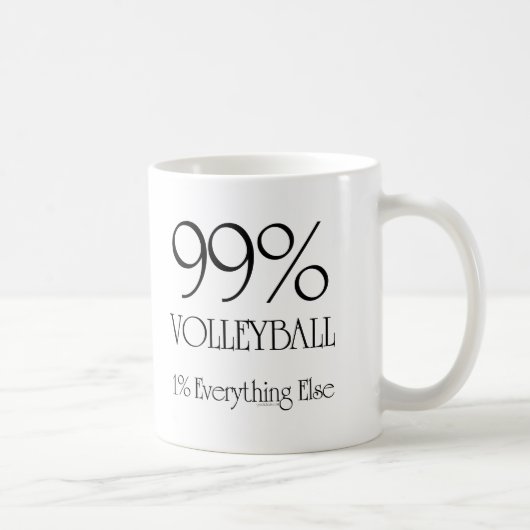 99% Volleyball Kaffeetasse (Rechts)
