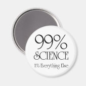 99 % Wissenschaft Magnet (Vorderseite/Rückseite)