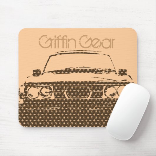 99turbo_GG_brwn, Greif-Gang Mousepad (Mit Mouse)