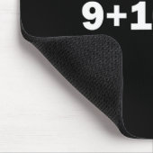 9+10 21 Shirt - What's 9 Plus 10 Math Funny Vine Q Mousepad (Ecke)