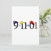 9-11-01 - Denken Sie daran Einladung (Stehend Vorderseite)