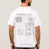 9/11 10. Jahrestag T-Shirt (Rückseite)