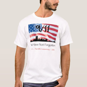 9/11 10. Jahrestag WTC und die Flagge T-Shirt