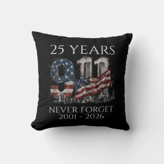 9/11 25 Years Never Forget 2001-2026 Memorial Kissen