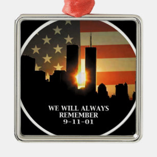 9-11 erinnern Sie sich - wir vergessen nie Ornament Aus Metall