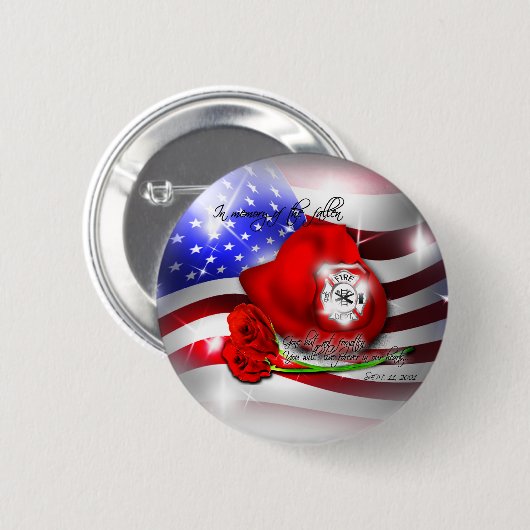 9/11 Erinnerungsknopf Button (Vorne & Hinten)