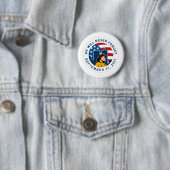 9-11 Feuerwehrmannfeuerwehrmann-Flagge-Twin Tower Button (Beispiel)