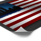 9-11-Flagge Poster (Ecke)