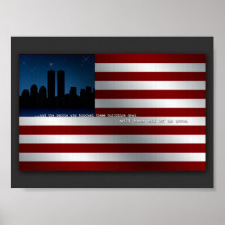9-11-Flagge Poster