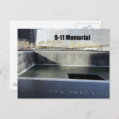 9-11 Gedenkstätte Postkarte (Vorne/Hinten)