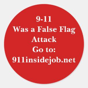 9-11 Insider-Job Runder Aufkleber
