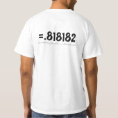 9/11 Mathe T-Shirt (Rückseite)