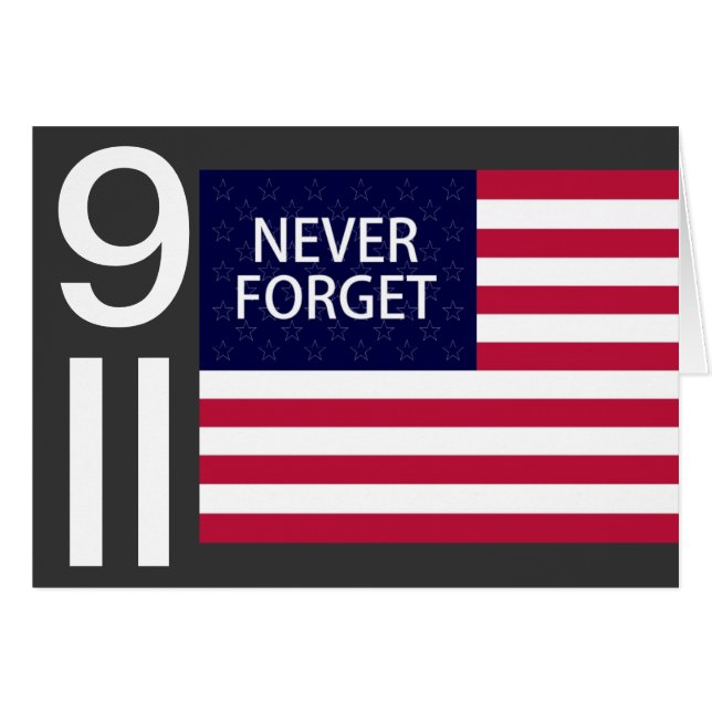 9 11 NIEMALS VERGESSEN (Vorderseite (Horizontal))