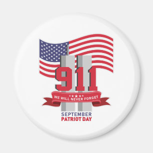 9.11 Patriot Day; Vergiss niemals Magnet