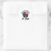 9 11 Patriots Day Flag USA 11. September Quadratischer Aufkleber (Tasche)