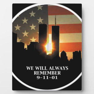 9-11 Remember - We will never forget Fotoplatte