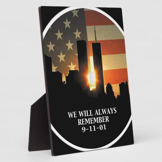 9-11 Remember - We will never forget Fotoplatte (Seite)