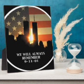 9-11 Remember - We will never forget Fotoplatte (Seite)