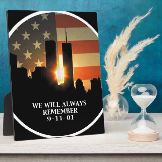 9-11 Remember - We will never forget Fotoplatte (Seite)