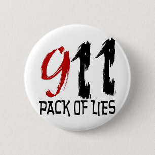 9/11 Satz Lügen Button