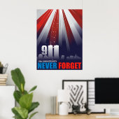 9.-11. September 11. 10. Jubiläum Großes Poster (Heimbüro)