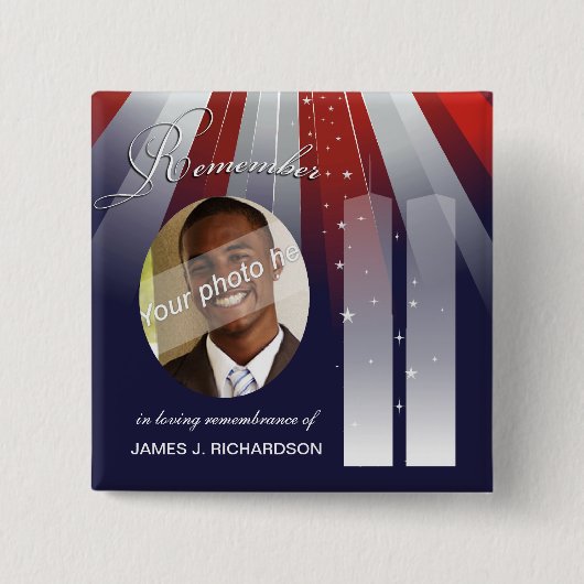 9. /11. September 11 - personalisierte Button (Vorderseite)