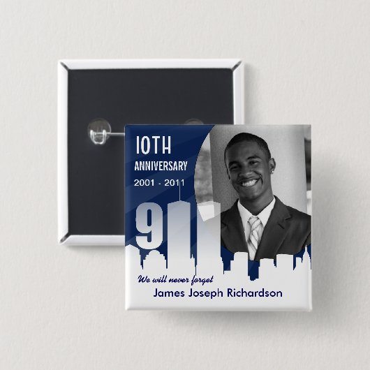 9. /11. September 11th - 10. Button (Vorne & Hinten)