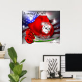 9./11. September Gedenkposter Print Poster (Heimbüro)