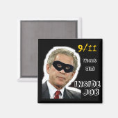 9/11 Square-Taste Magnet (Vorderseite/Rückseite)