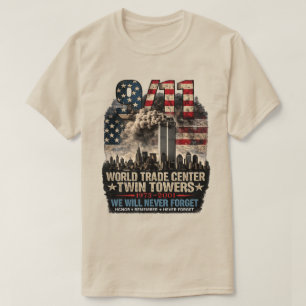 9/11 Twin Towers Gedenkshirt T-Shirt