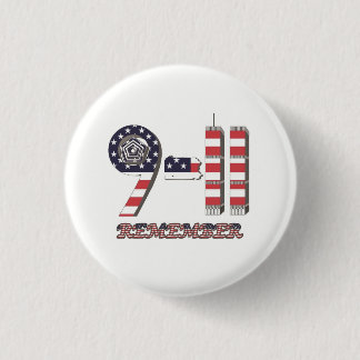 9-11 ursprünglicher Flaggen-Muster-Knopf Button