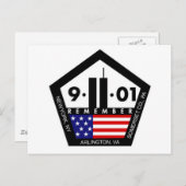 9 11 Vergessen Sie nie, denken Sie immer daran Postkarte (Vorne/Hinten)