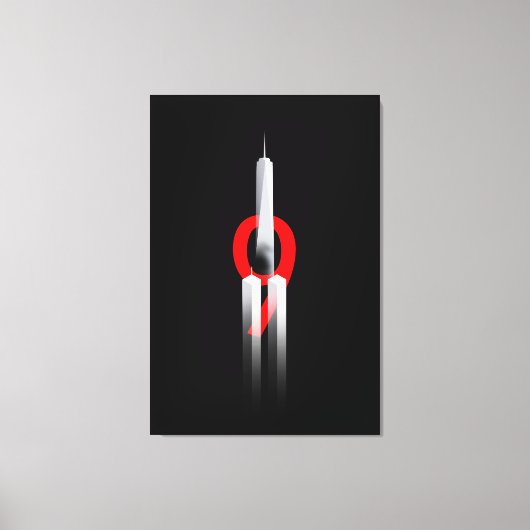 9 11 Vergessen Sie niemals die Gedenkstätte vom 9. Leinwanddruck (Vorderseite)