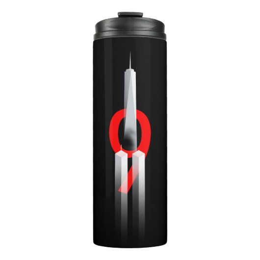 9 11 Vergessen Sie niemals die Gedenkstätte vom 9. Thermosbecher (Vorderseite)