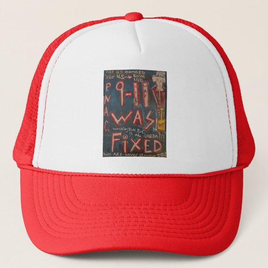 9-11 war ein fester blauer Hut Truckerkappe (Vorderseite)