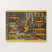 9-11 war örtlich festgelegtes Schwarzes Puzzle (Horizontal)